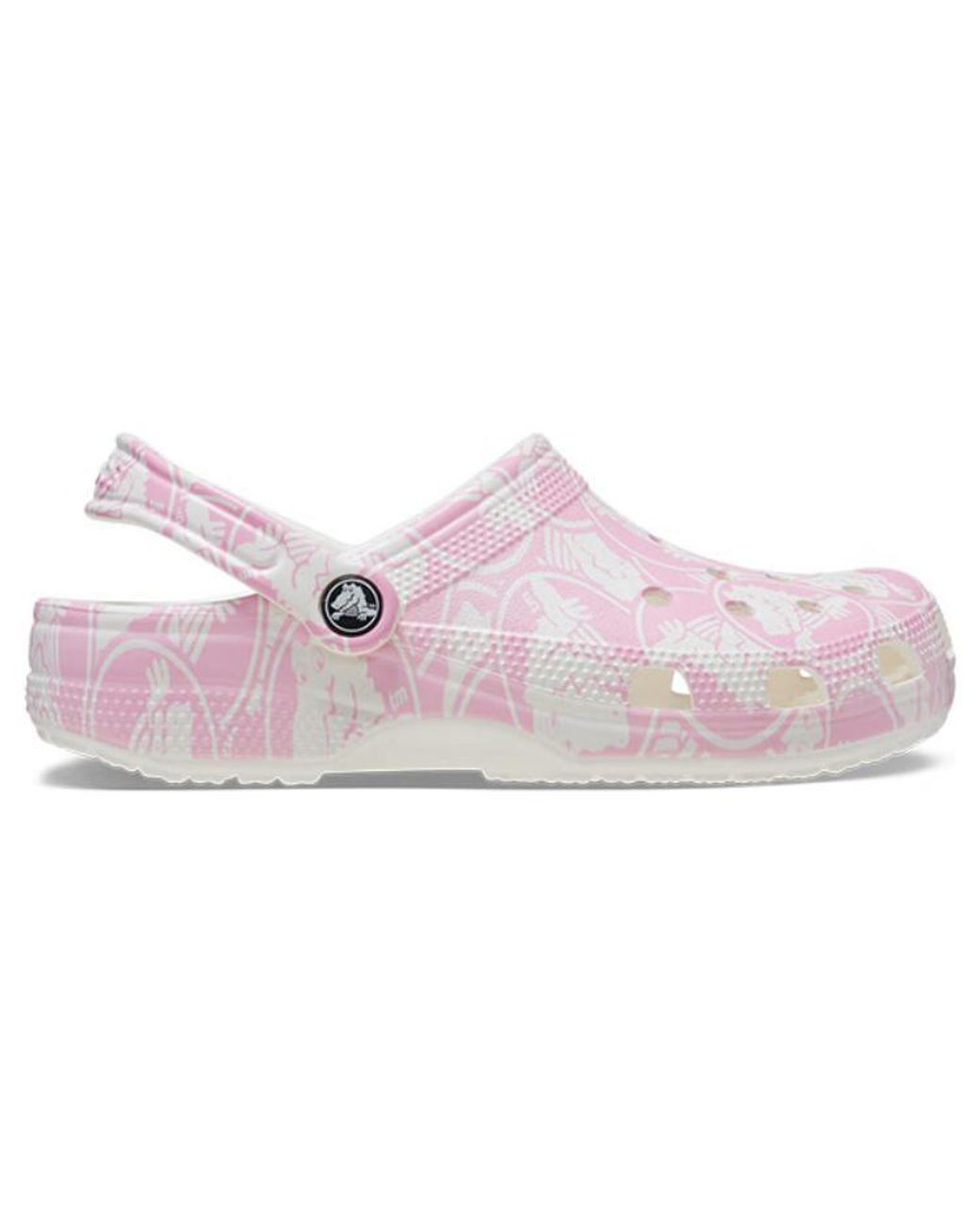 CROCSTM Pink Classic Duke Print Clogs Tweed'