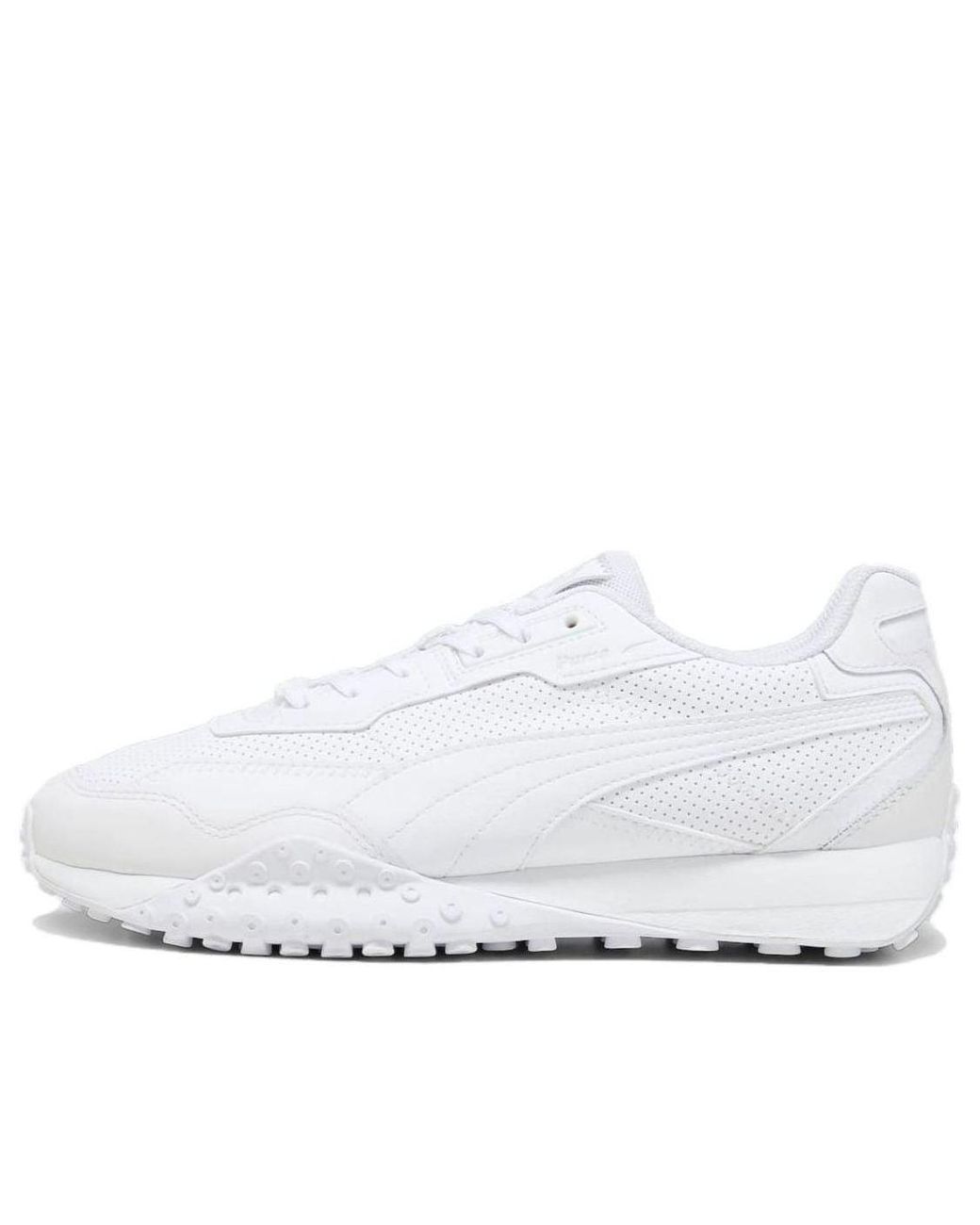 PUMA White Blktop Rider Leather Glacial'