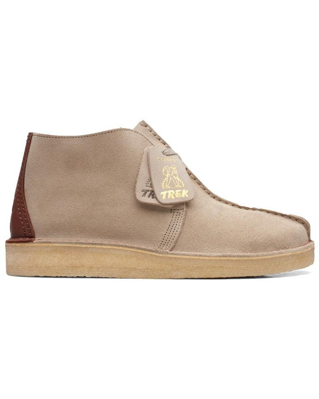 Clarks Brown Originals Desert Trek Hi 50 Ankle Shoes 'Sand Suede' for men