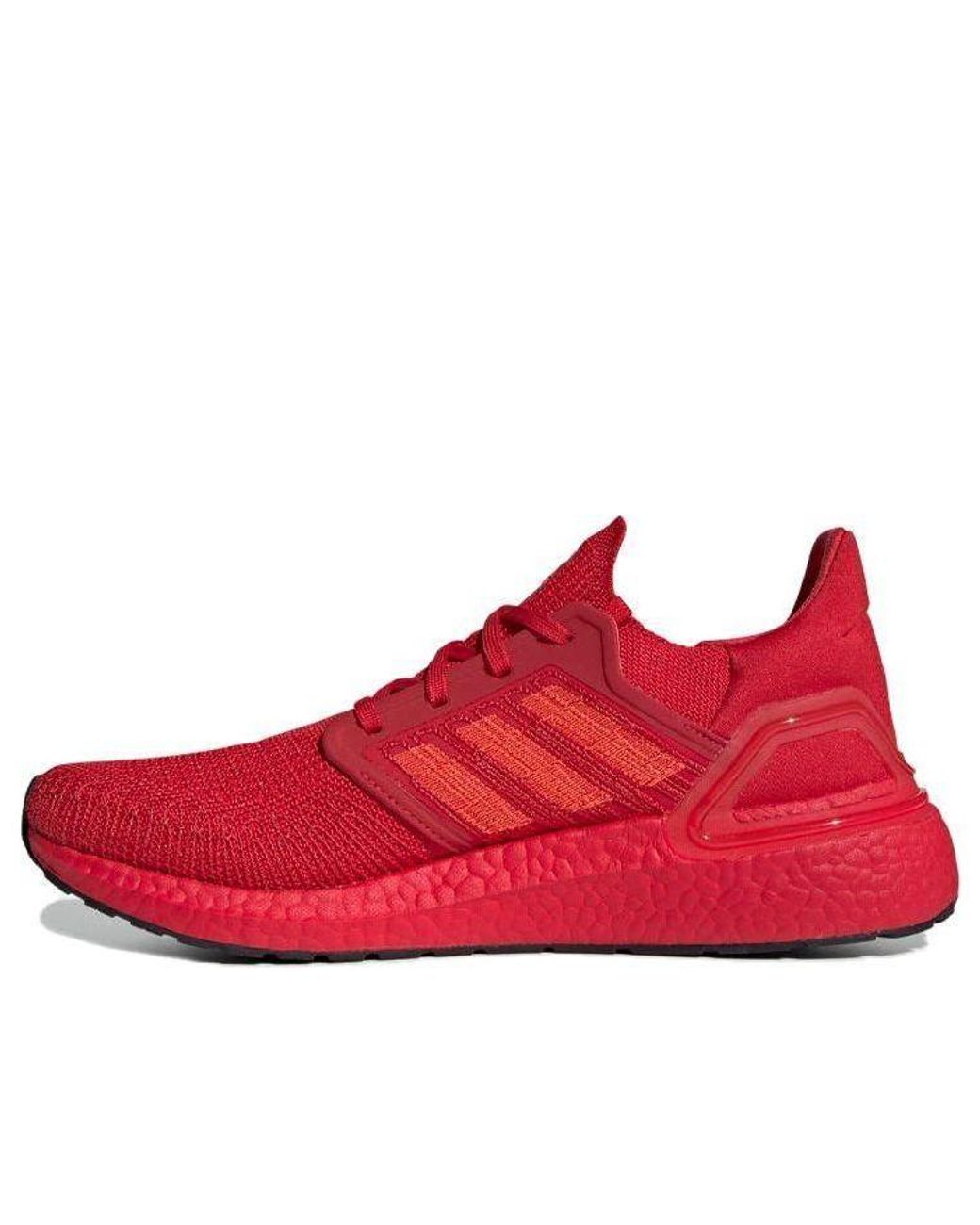 Adidas Red Ultraboost 20 'Solar' for men