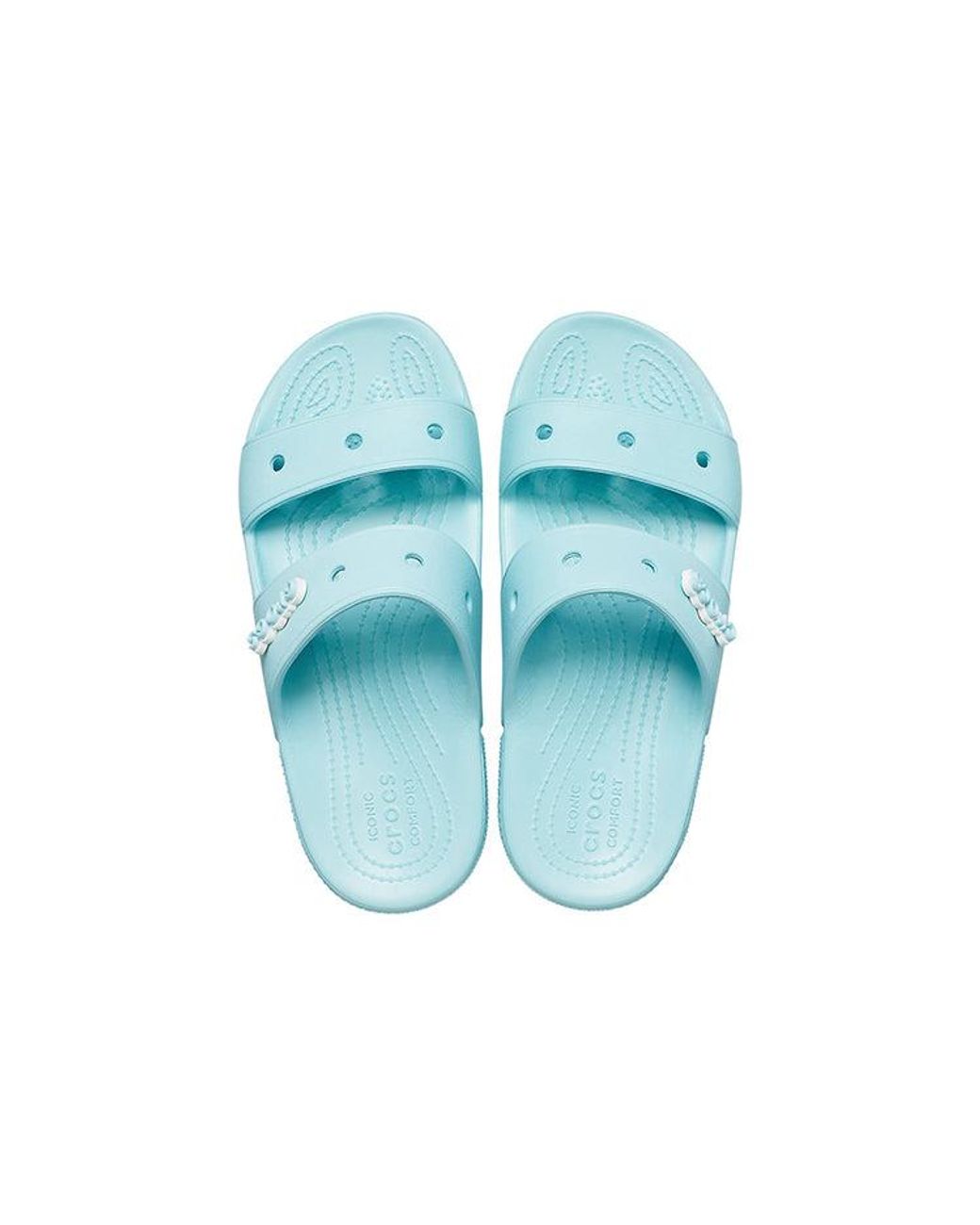 CROCSTM Blue Classic Clog Cozy Sandals