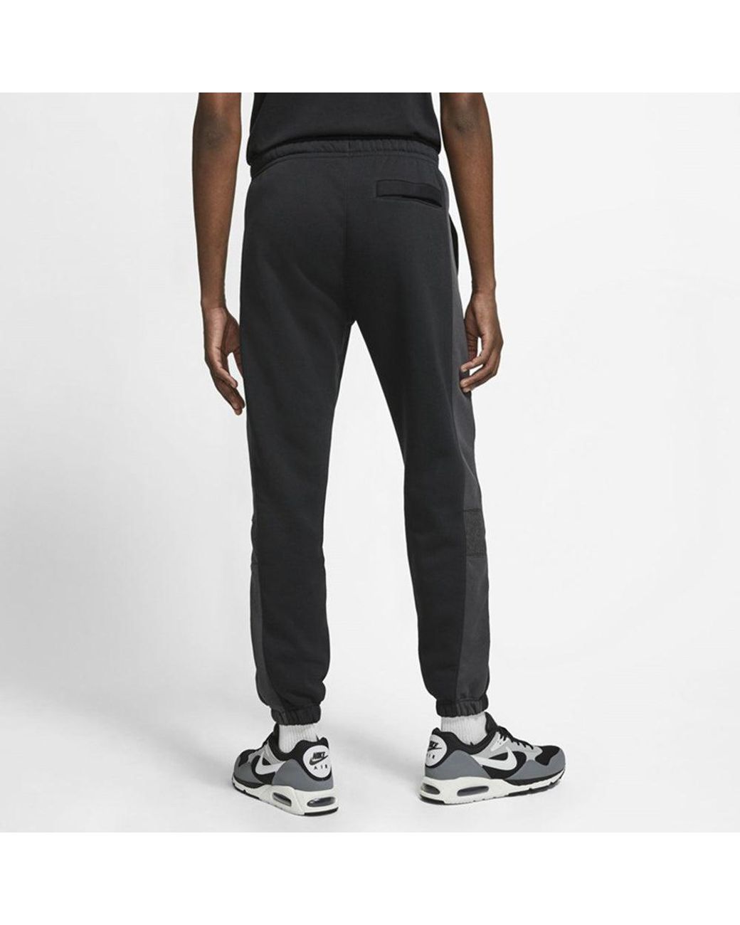 Nike Black As Nsw Bb Jggr Snl Cb Casual Sports Bundle Feet Fleece Lined Knit Long Pants/Trousers for men