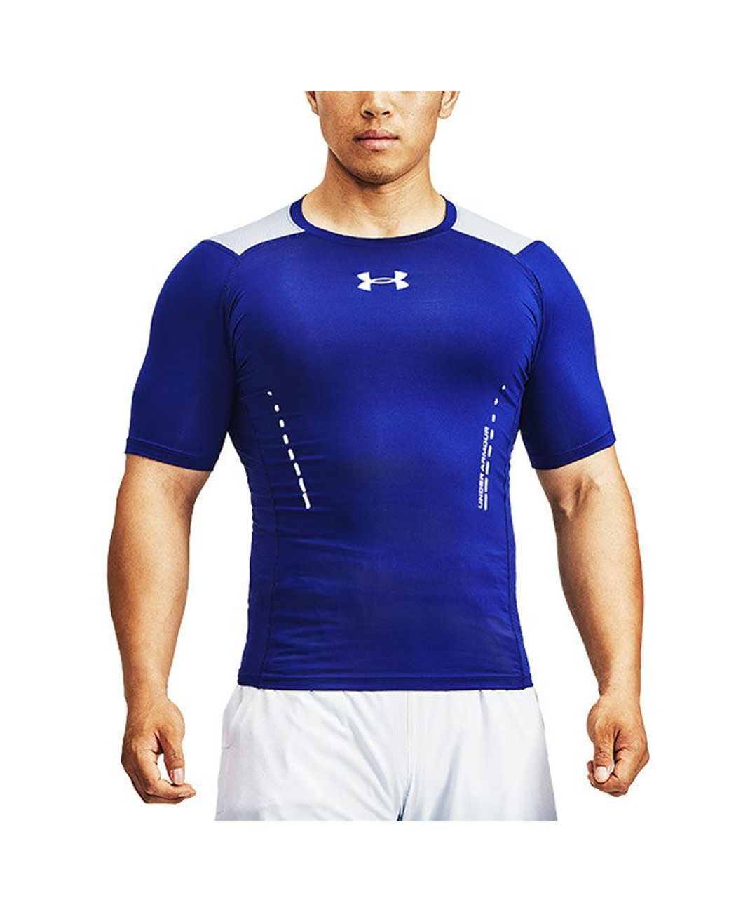 Under Armour Blue Heatgear Vent Comp Tee for men