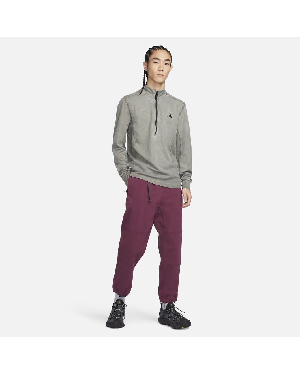 Nike Purple Acg Series Solid Color Logo Jogger for men