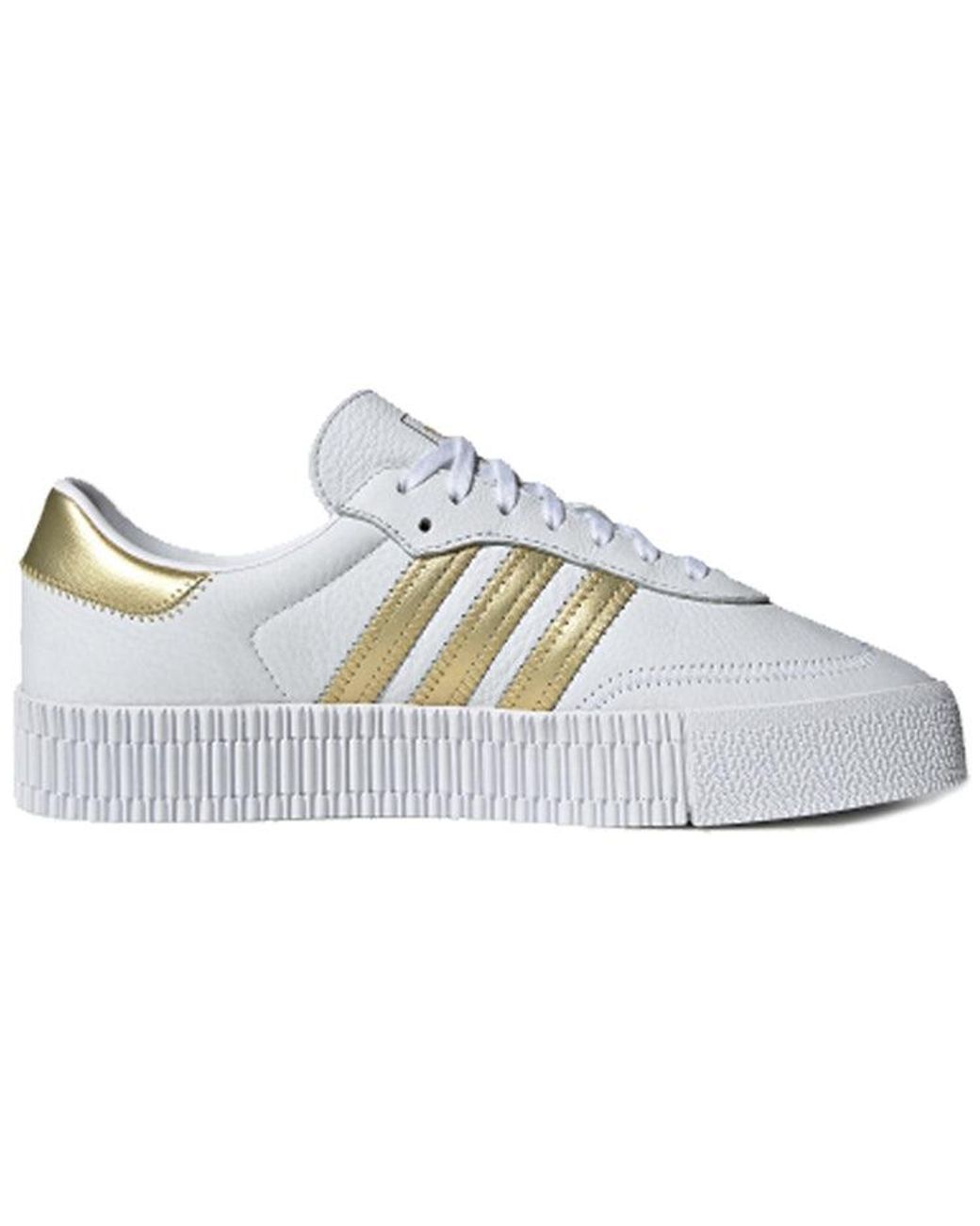 adidas Originals Adidas Sambarose 'white Gold Metallic' | Lyst