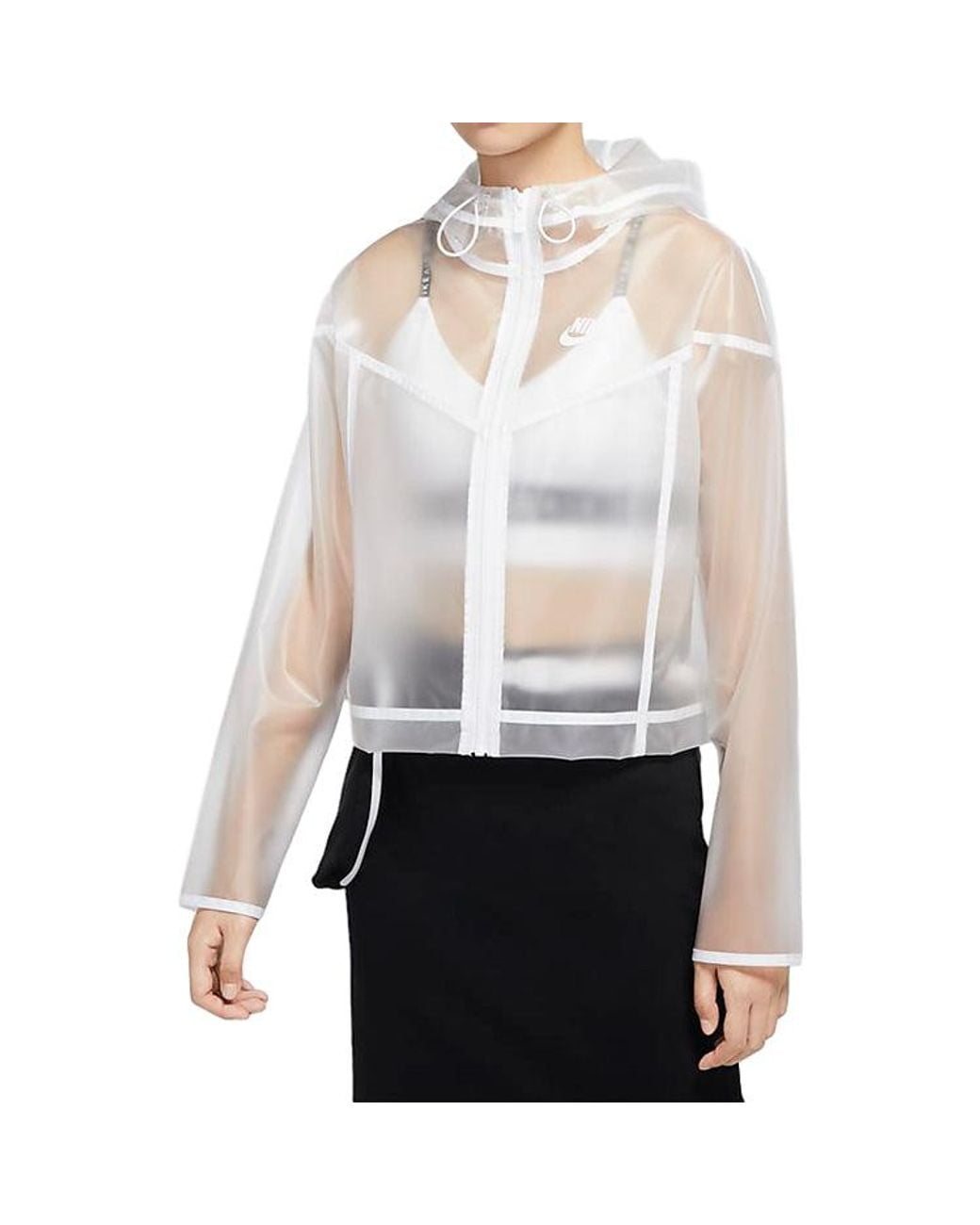 Nike White (Wmns) Sportswear Windrunner Jacket 'Transparent'