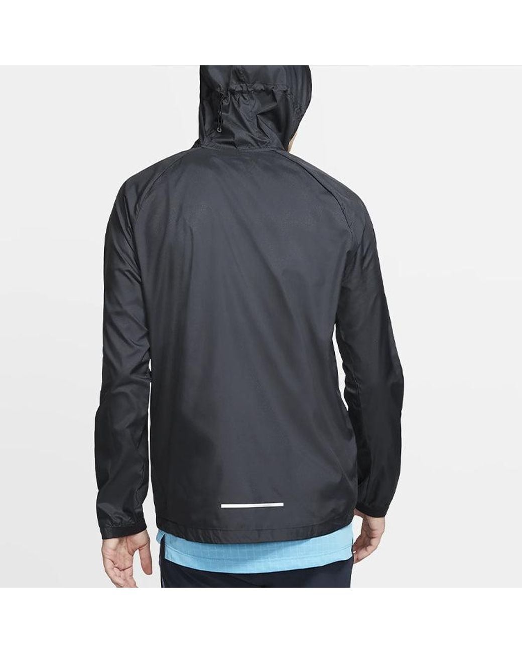 Nike Black Running Quick Dry Sports Hooded Jacket for men