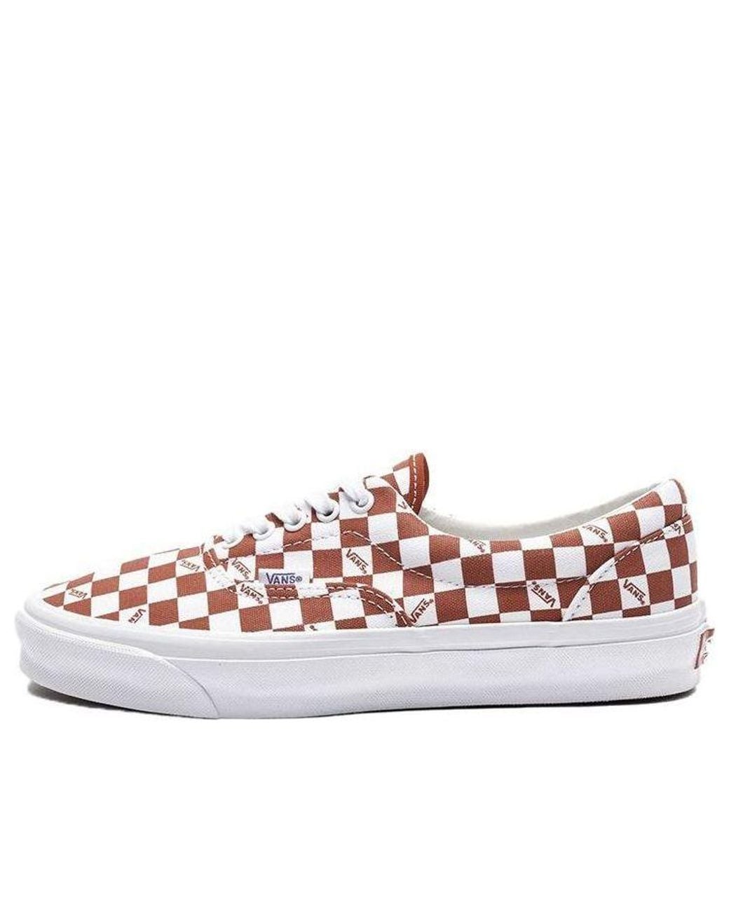 Vans White Og Era Lx 'Checkerboard Logo for men