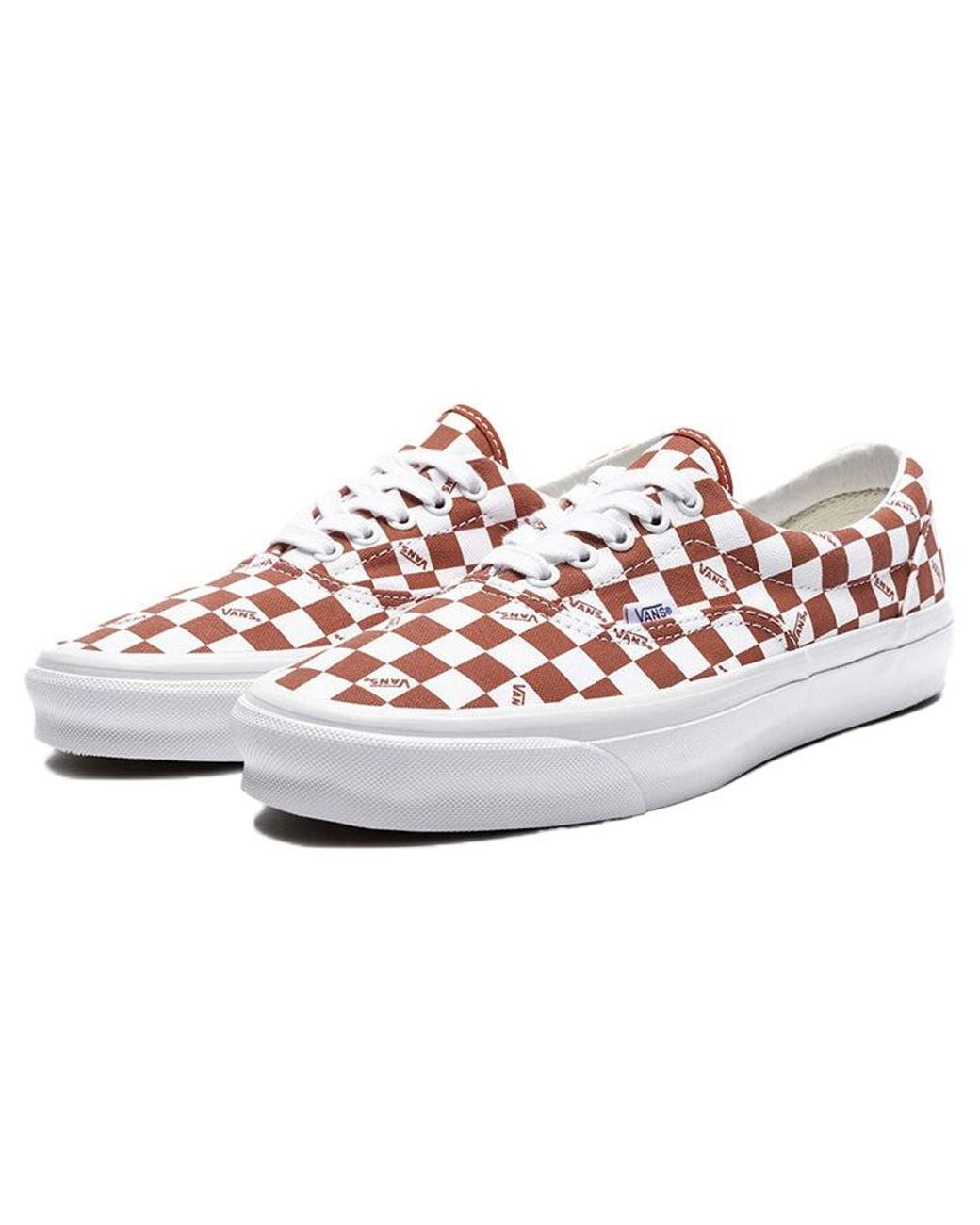 Vans White Og Era Lx 'Checkerboard Logo for men