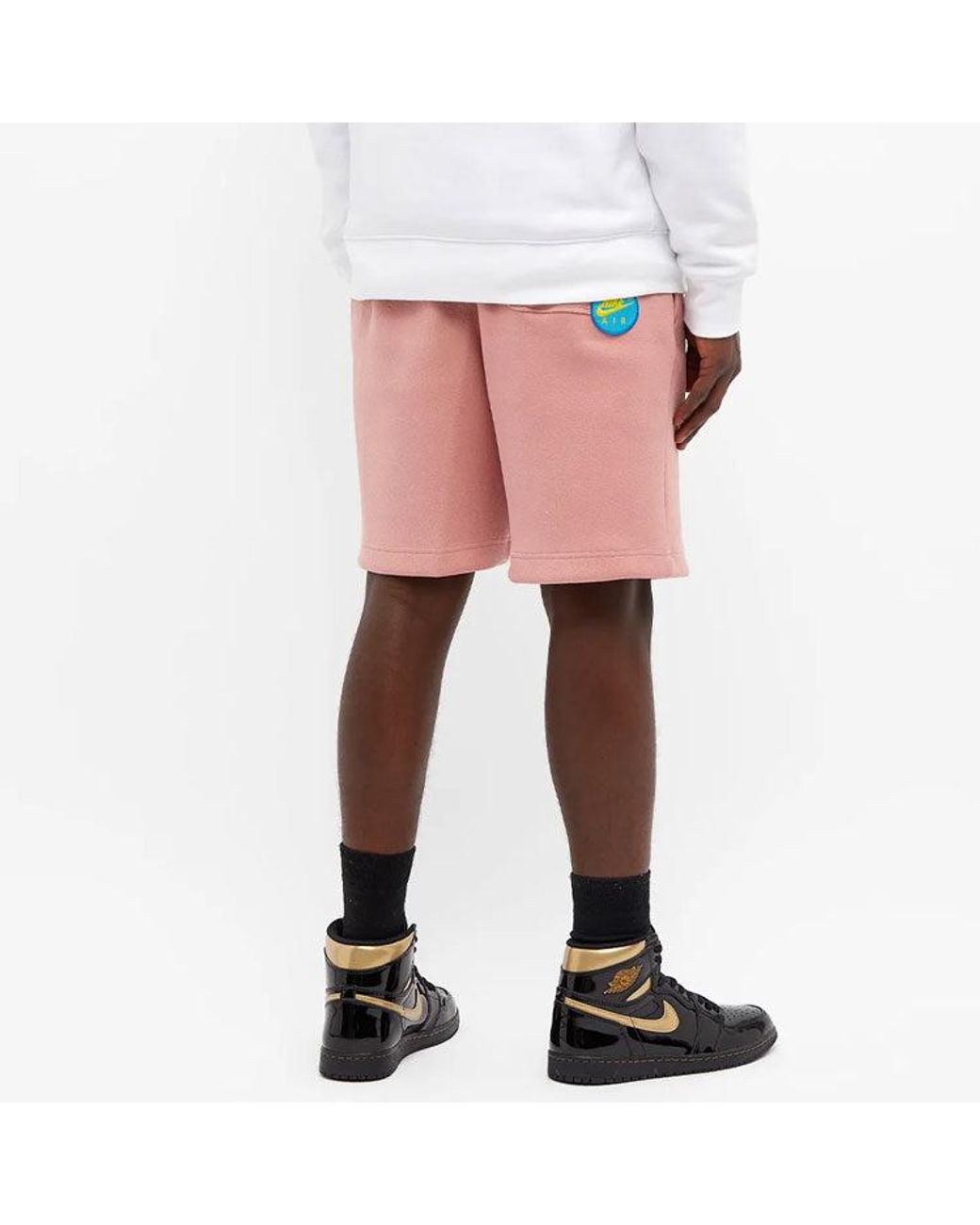 rust pink nike shorts