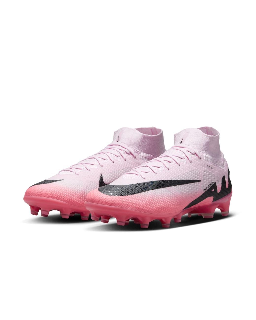 Nike Pink Zoom Mercurial Superfly 9 Elite Ag-Pro Foam' for men