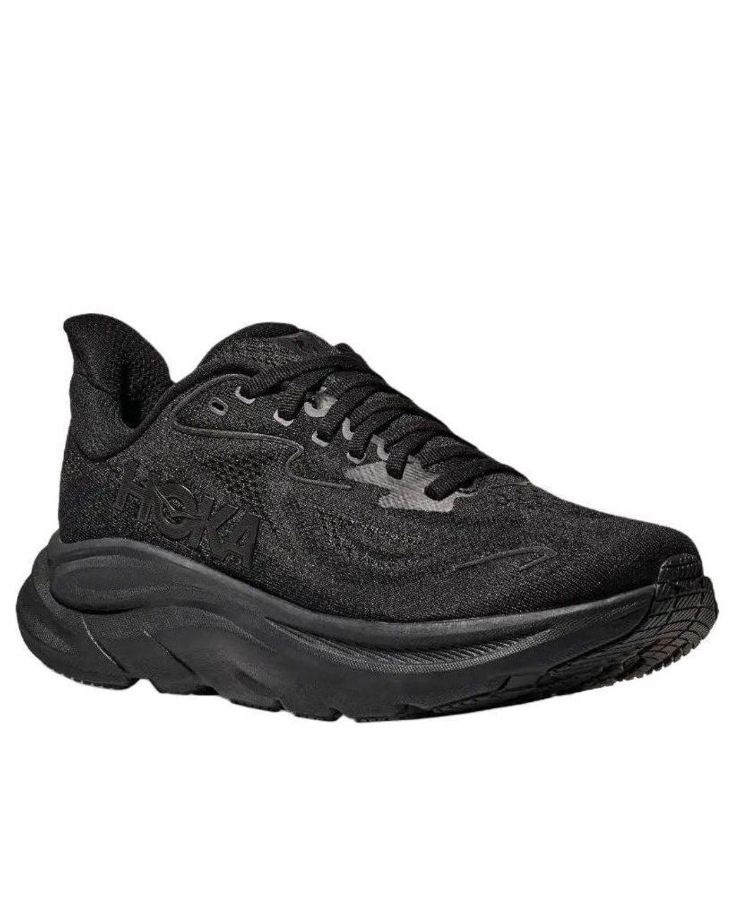 Hoka One One Black Clifton 10 Running Trainers