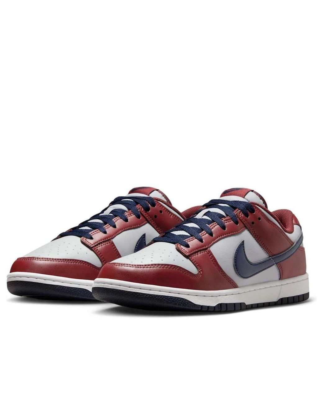 Nike Red Dunk Low Retro 'Wolf Obsidian Dark Team' for men