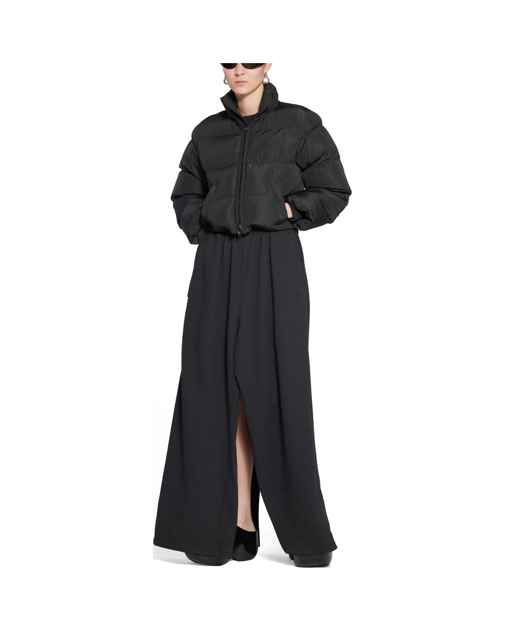 Balenciaga Black Shrunk Puffer Jacket for men