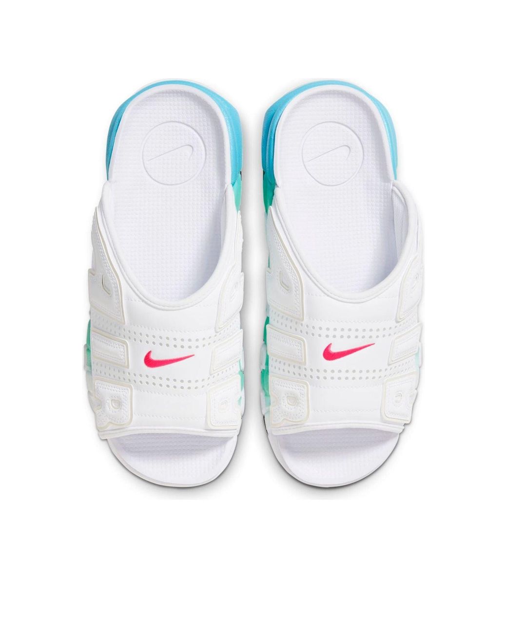 Nike Blue Air More Uptempo Slide 'Aqua' for men