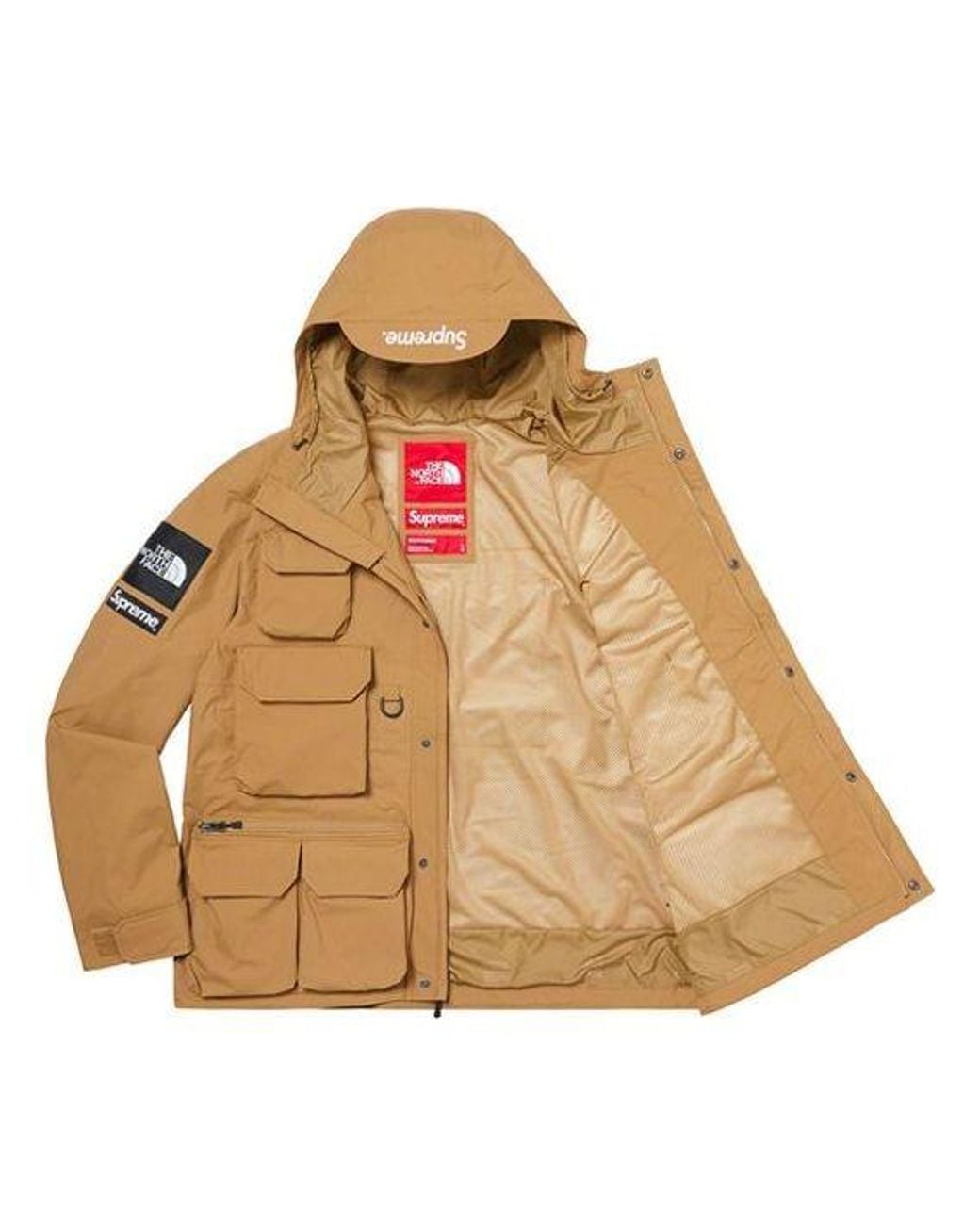 Supreme X The North Face Cargo Jacket in Brown for Men | Lyst UK