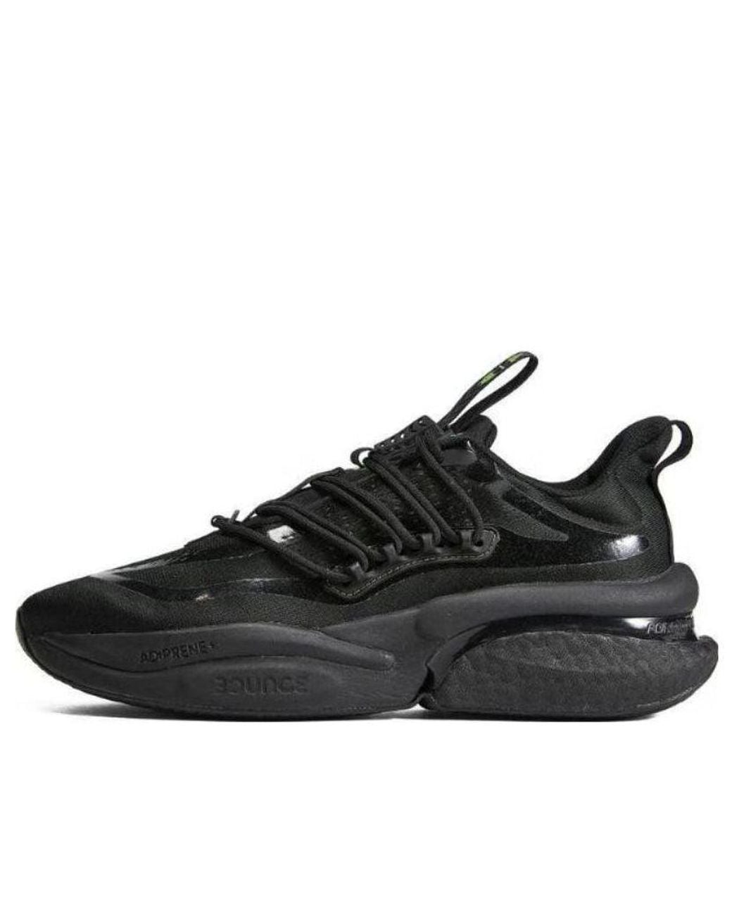 Adidas Black Alphaboost Running Shoes 'Core' for men