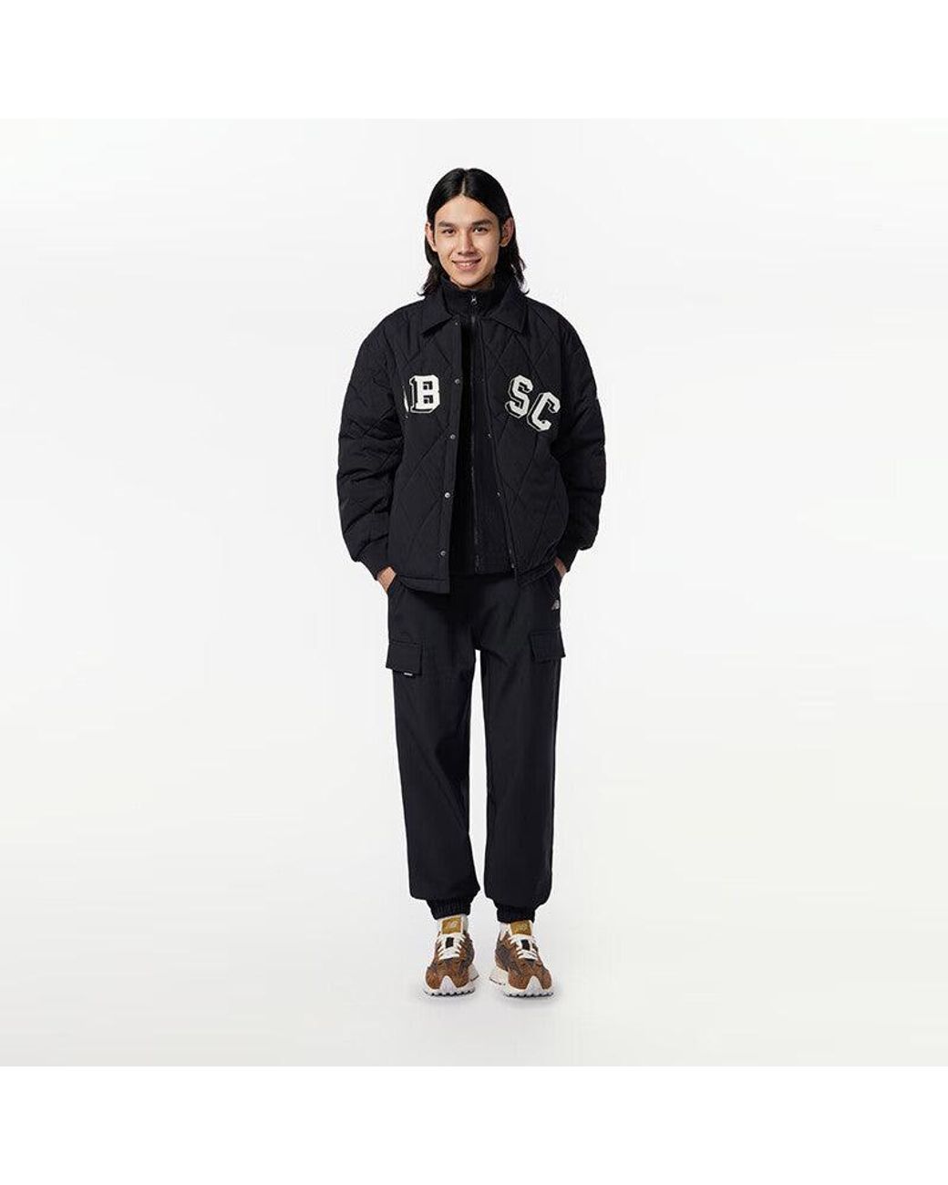New Balance Black Nbx Academy Padded Jacket Asia Sizing for men
