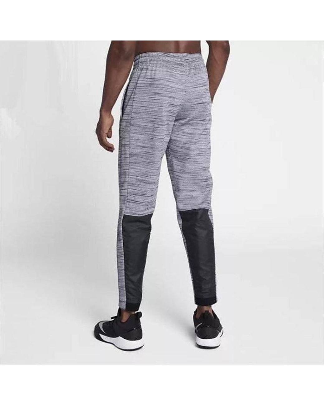 Nike Gray Running Training Knit Bundle Feet Sports Pants for men