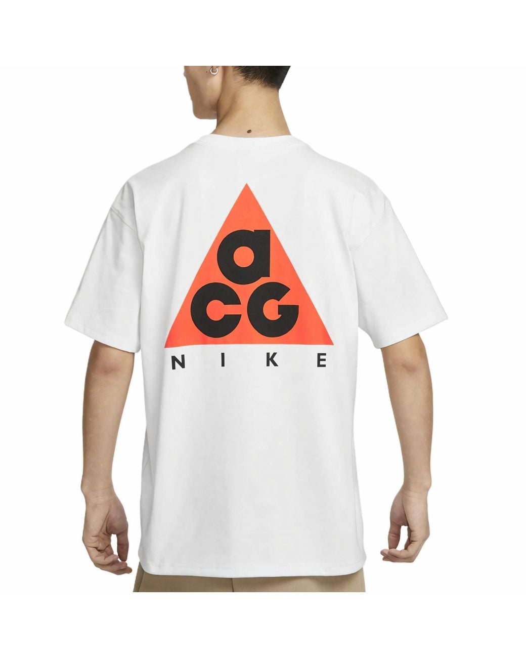 Nike White As M Acg Df Tee M90 Lbr+Hbr Tr T-Shirt Asia Sizing for men