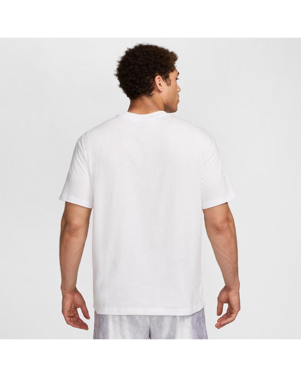 Nike White Max90 Basketball T-Shirt 'Kobe Halo' for men