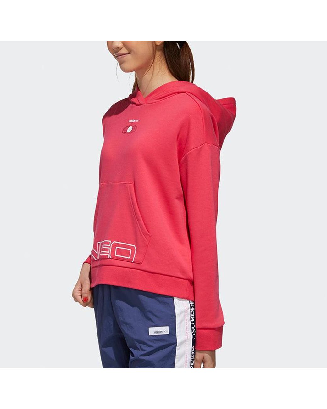 Adidas Red (Wmns) Neo Sports Hoodie