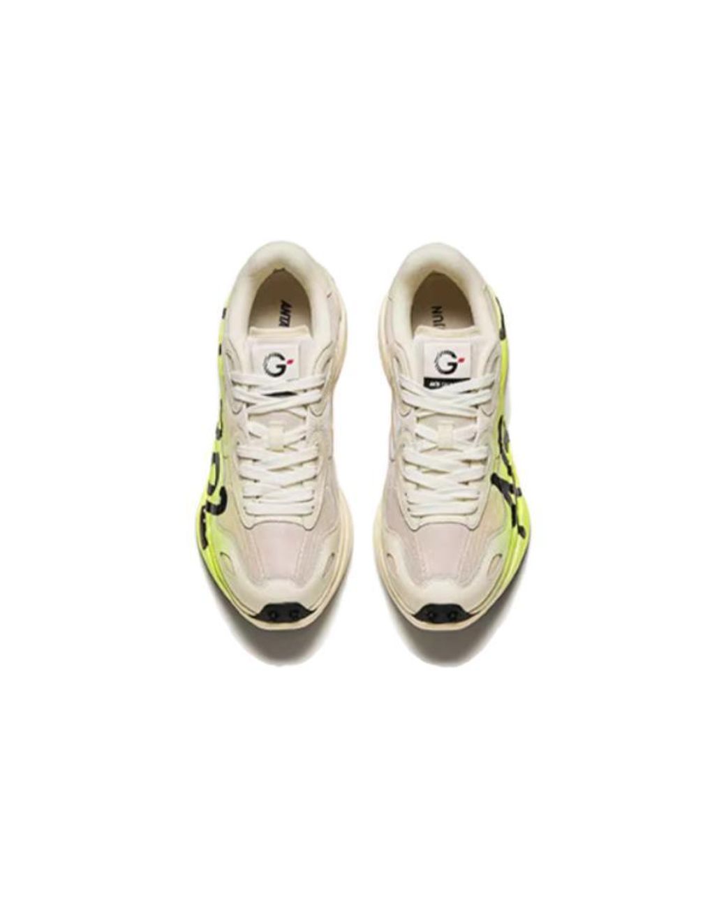 Anta Yellow Running Series Sneakers for men