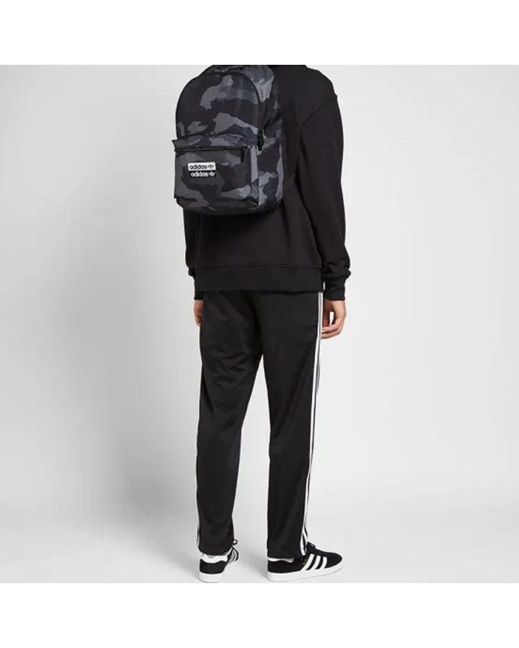 Adidas Gray Classic Backpack Camo for men