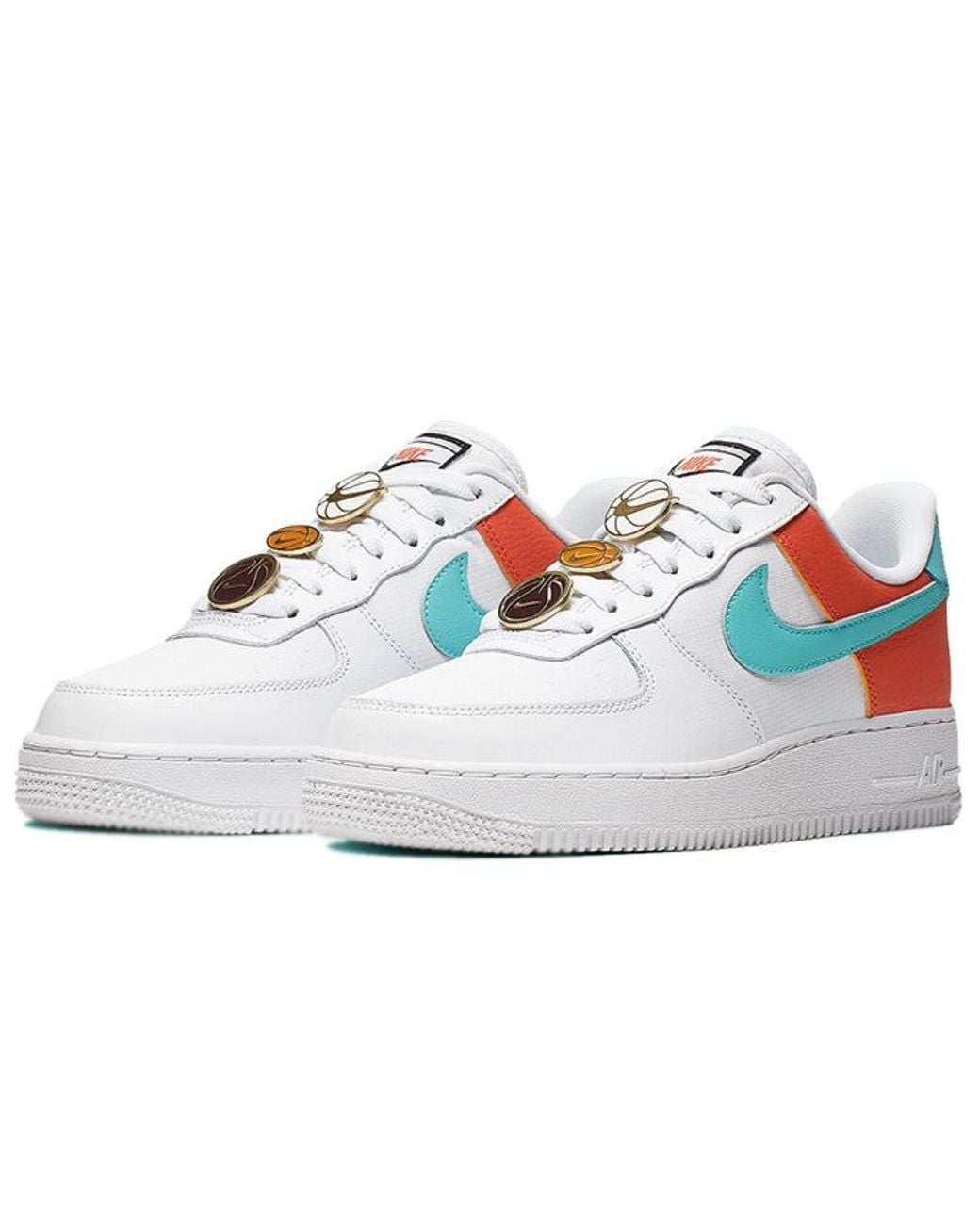 Nike White (Wmns) Air Force 1 Low Se 'Basketball Pins'