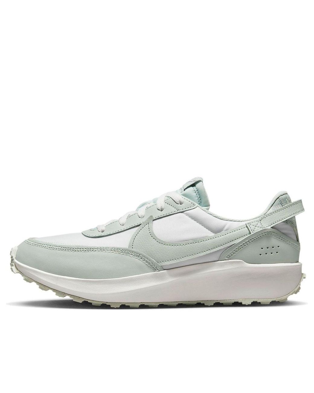 nike waffle white grey