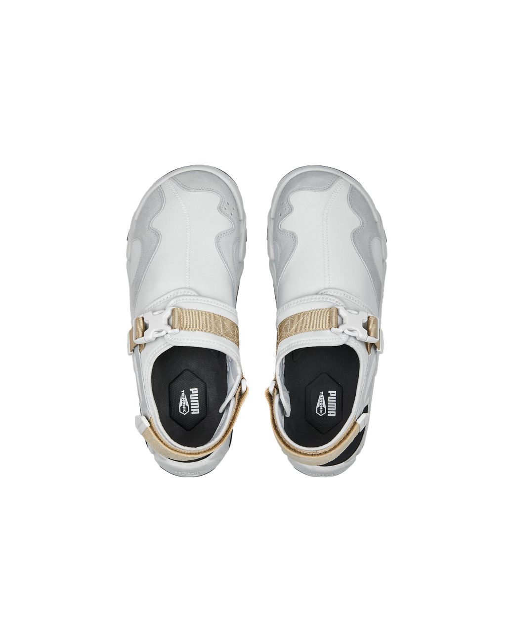 PUMA White Ts-01 Retro Sandals 'Feather' for men