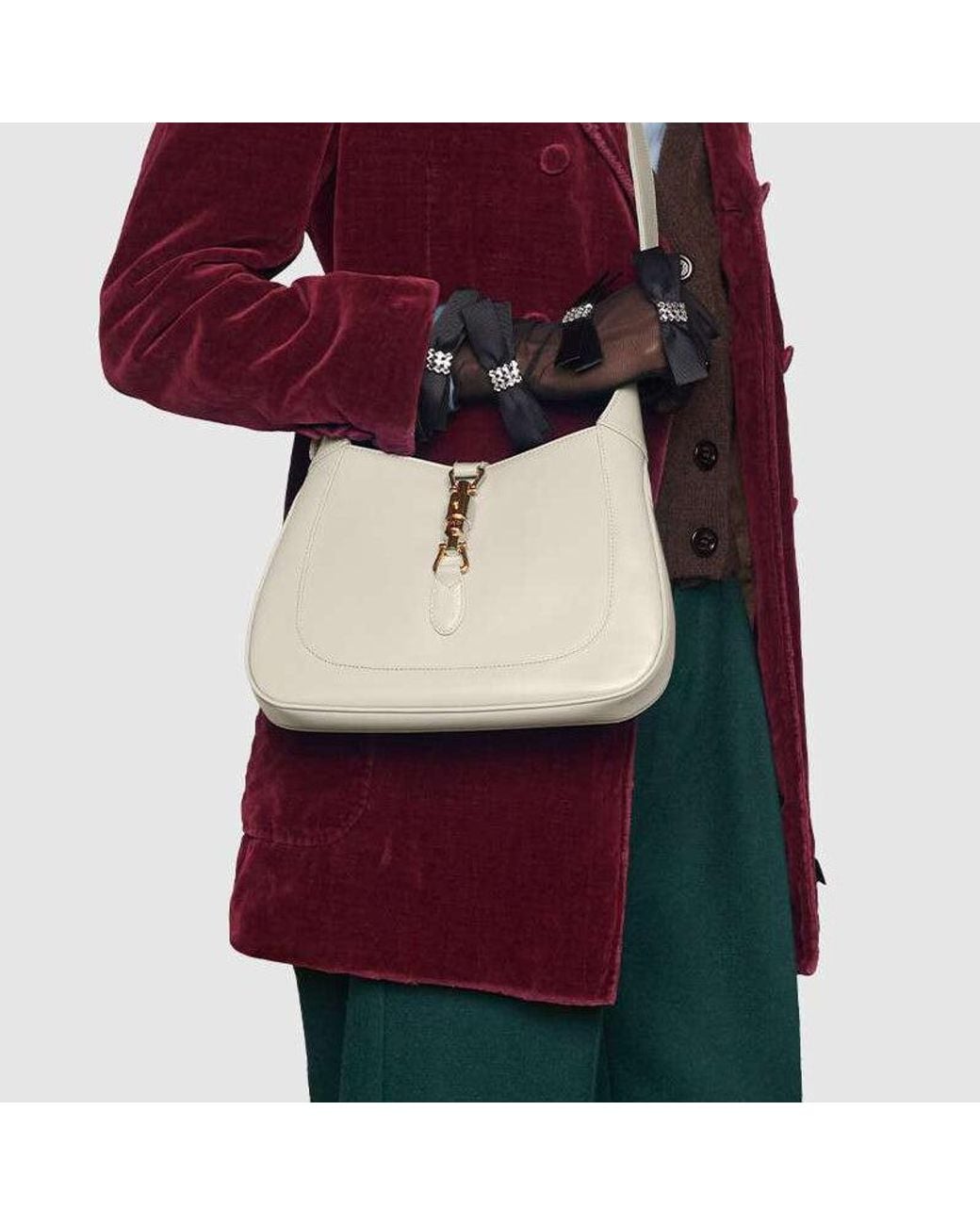 Gucci White Small Jackie 1961 Shoulder Bag