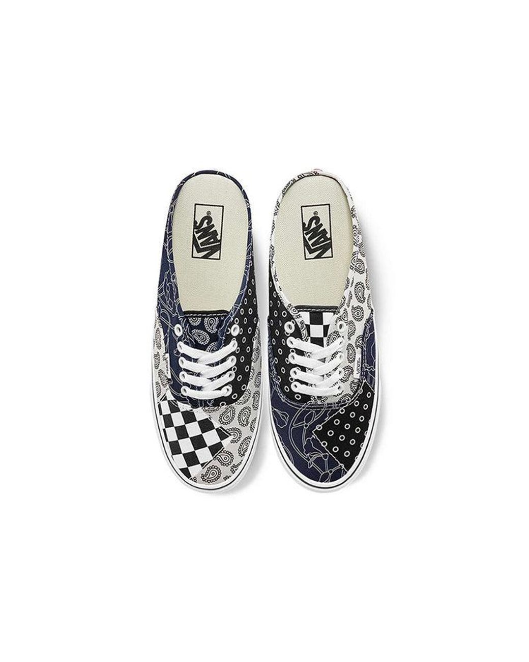 Vans White Authentic Mule 'Pattern Mix for men