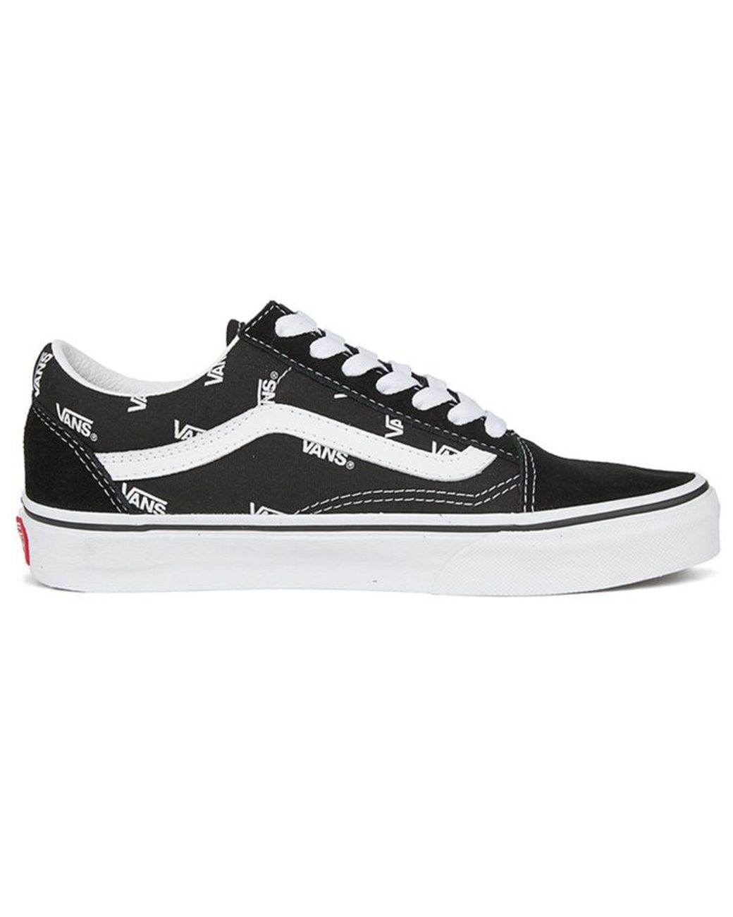 Vans Black Old Skool 'All Over Logo' for men