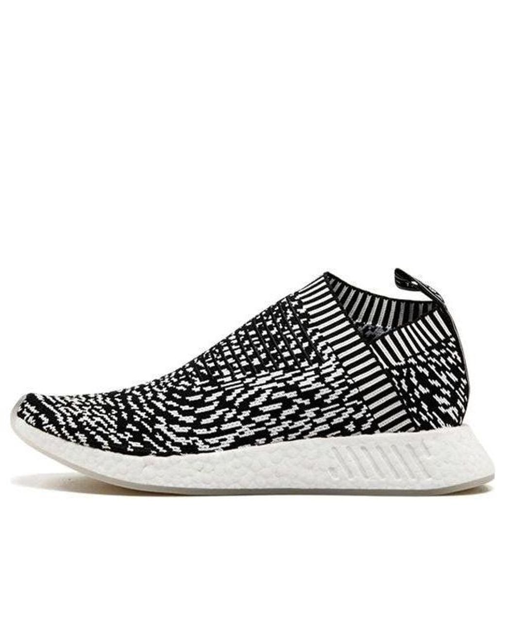 Adidas Black Nmd_Cs2 Primeknit 'Zebra' for men