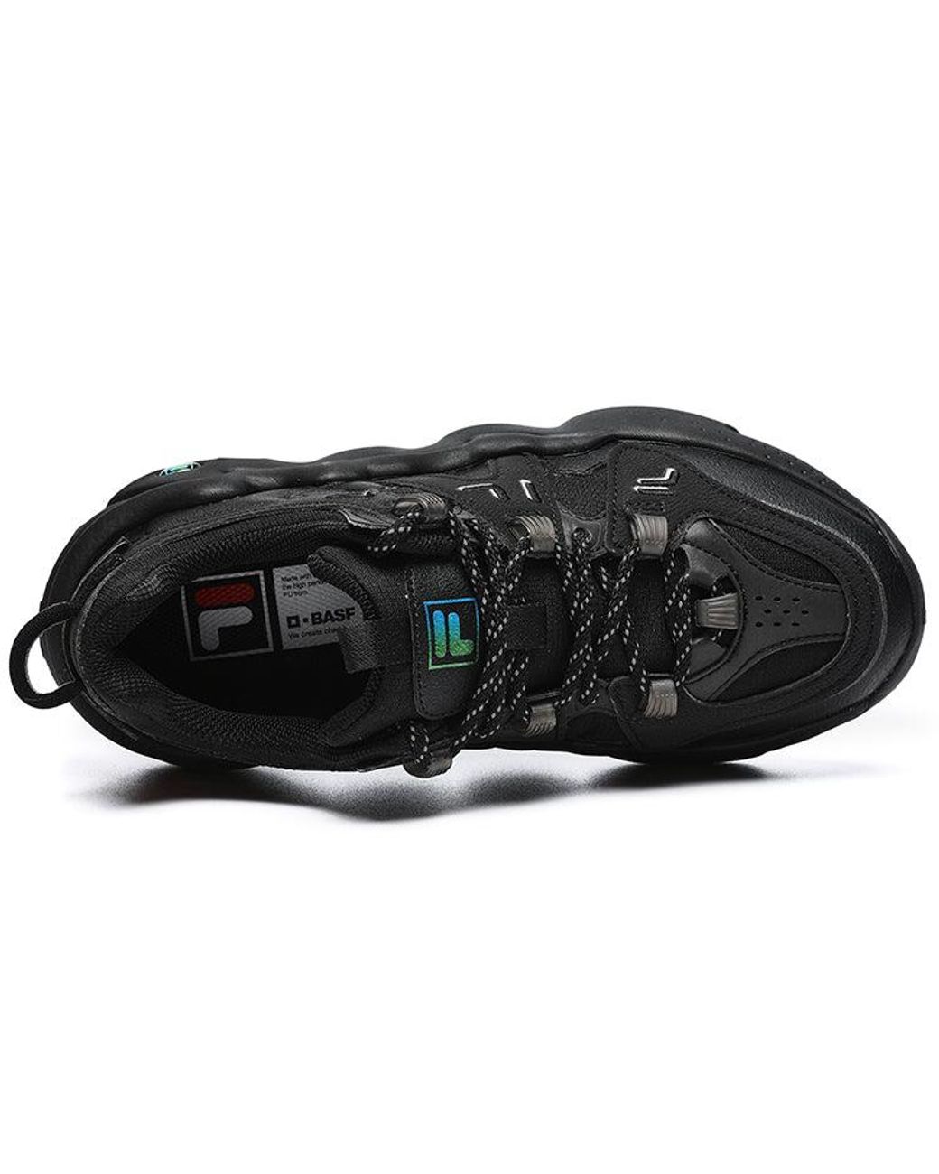 Fila Black (Wmns) Panini We Velour Retro Basketball Shoes