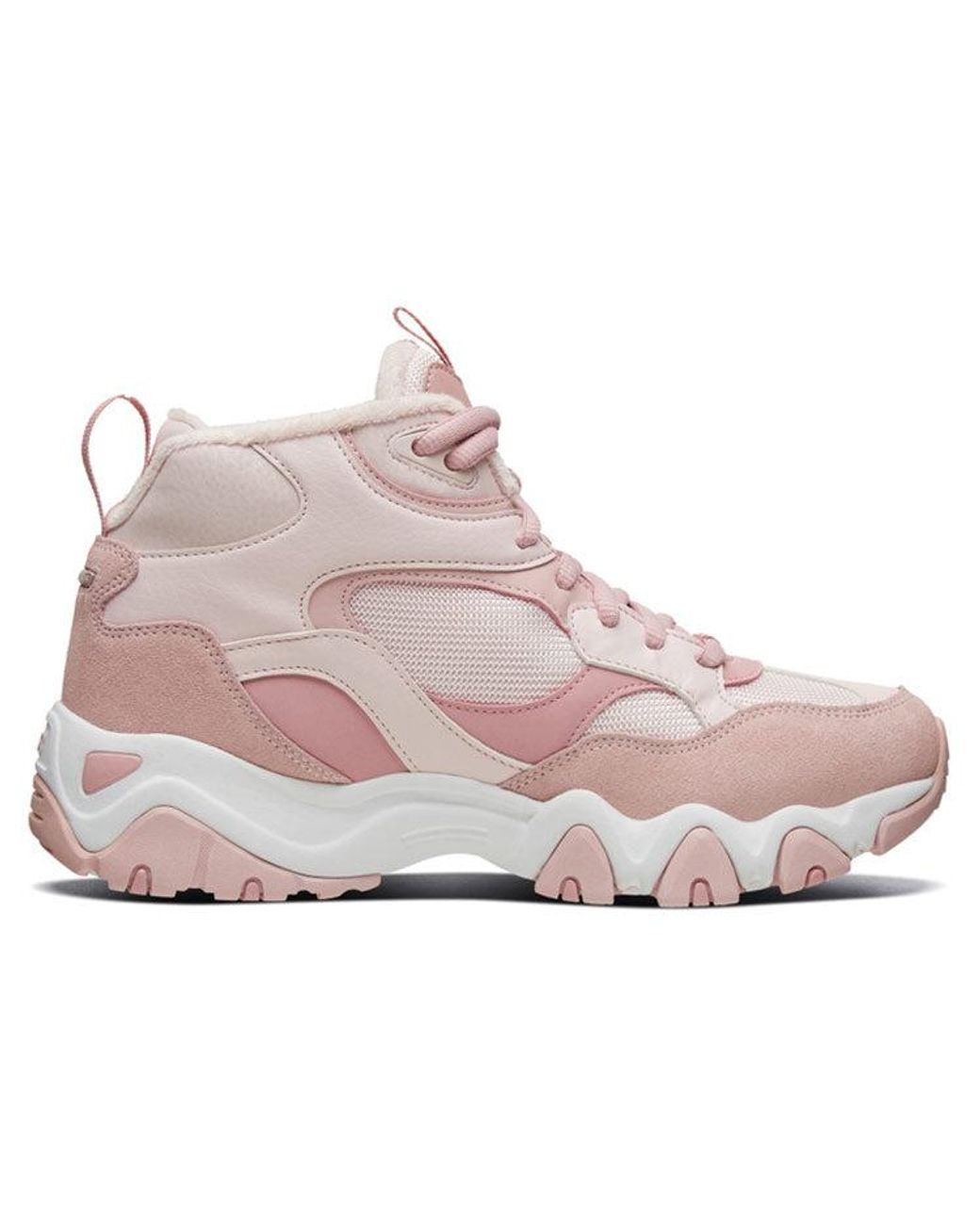 Skechers Pink (Wmns) D Lites 2.0 High-Top Running Shoes
