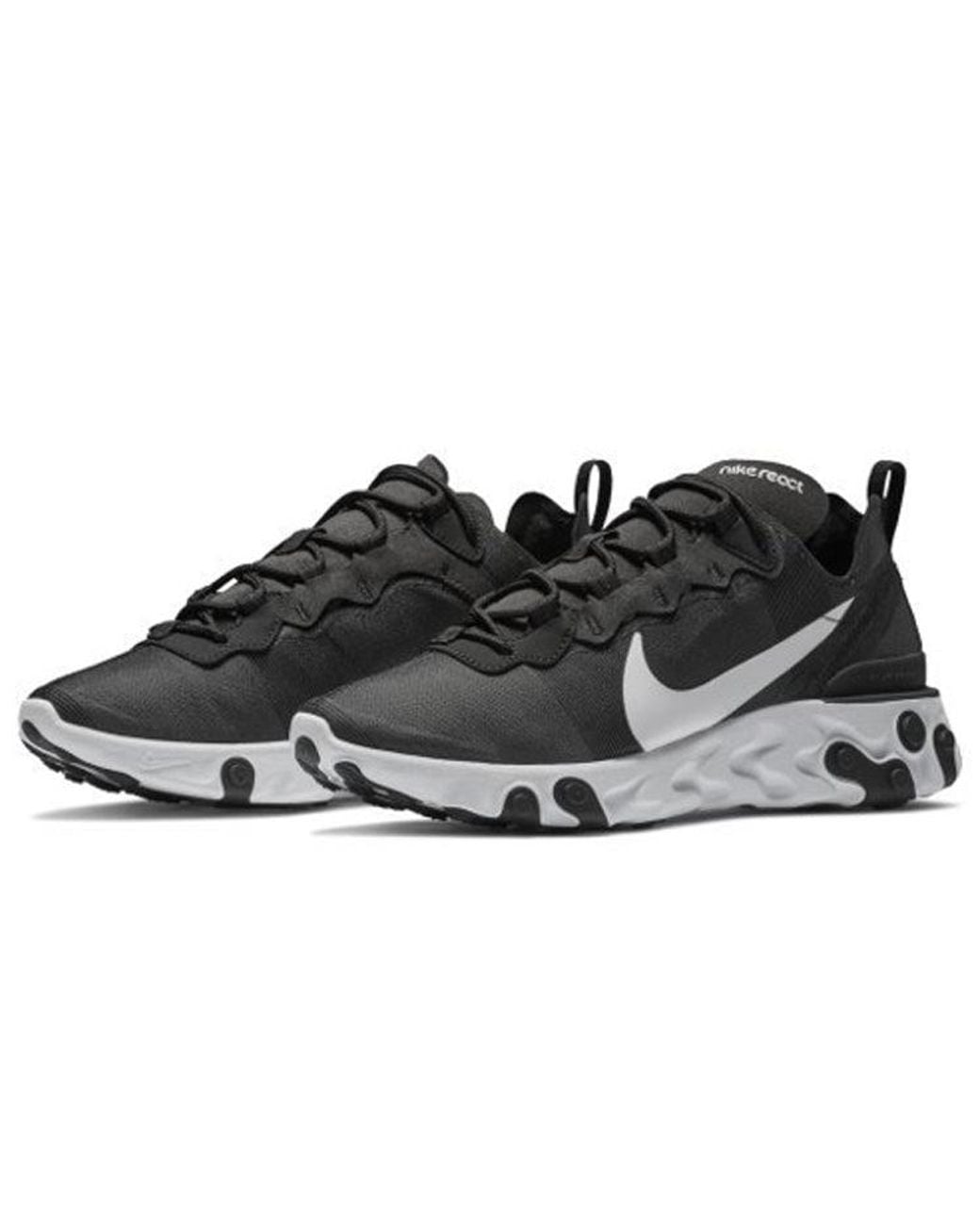 nike react element 55 black size 9