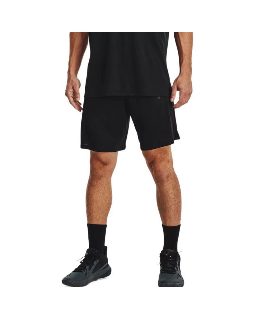 Under Armour Black Baseline 10 Inch Shorts for men