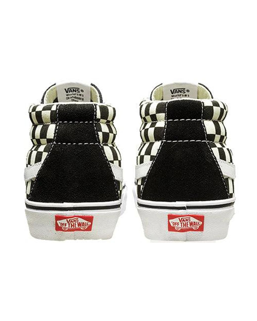 Vans Black Sk8-Mid Reissue 'Checkerboard' for men