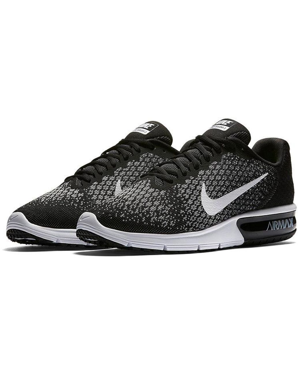 Nike Black Air Max Sequent 2 Dark' for men