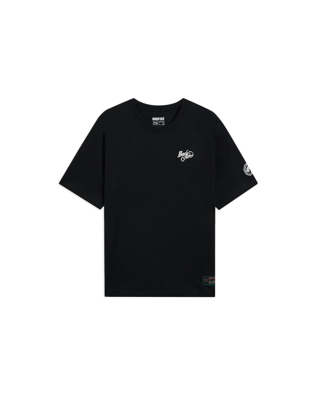 Li-ning Black Badfive Graphic Loose Fit T-Shirt for men