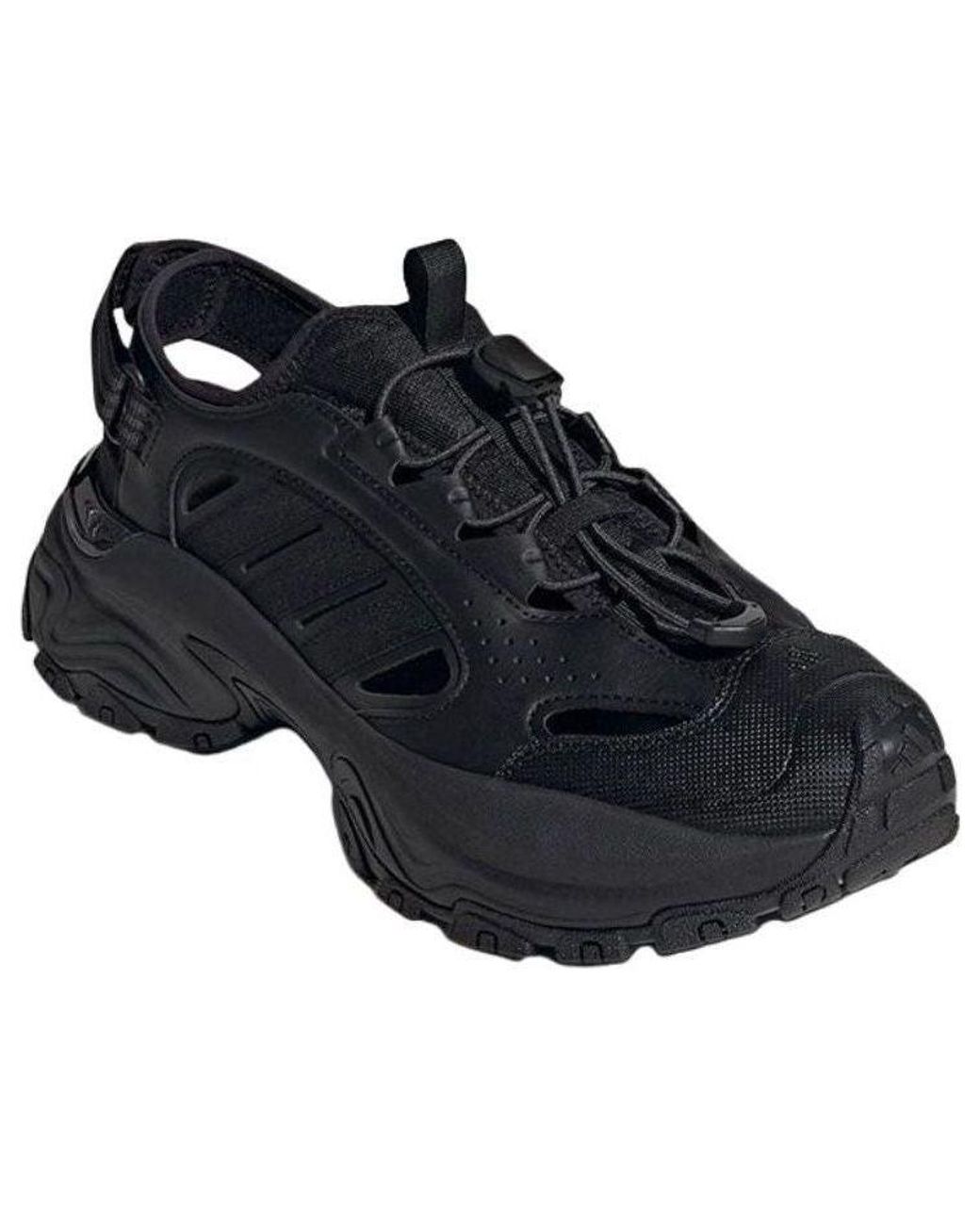 Adidas Black Sneaker Sandals 'Core Six' for men