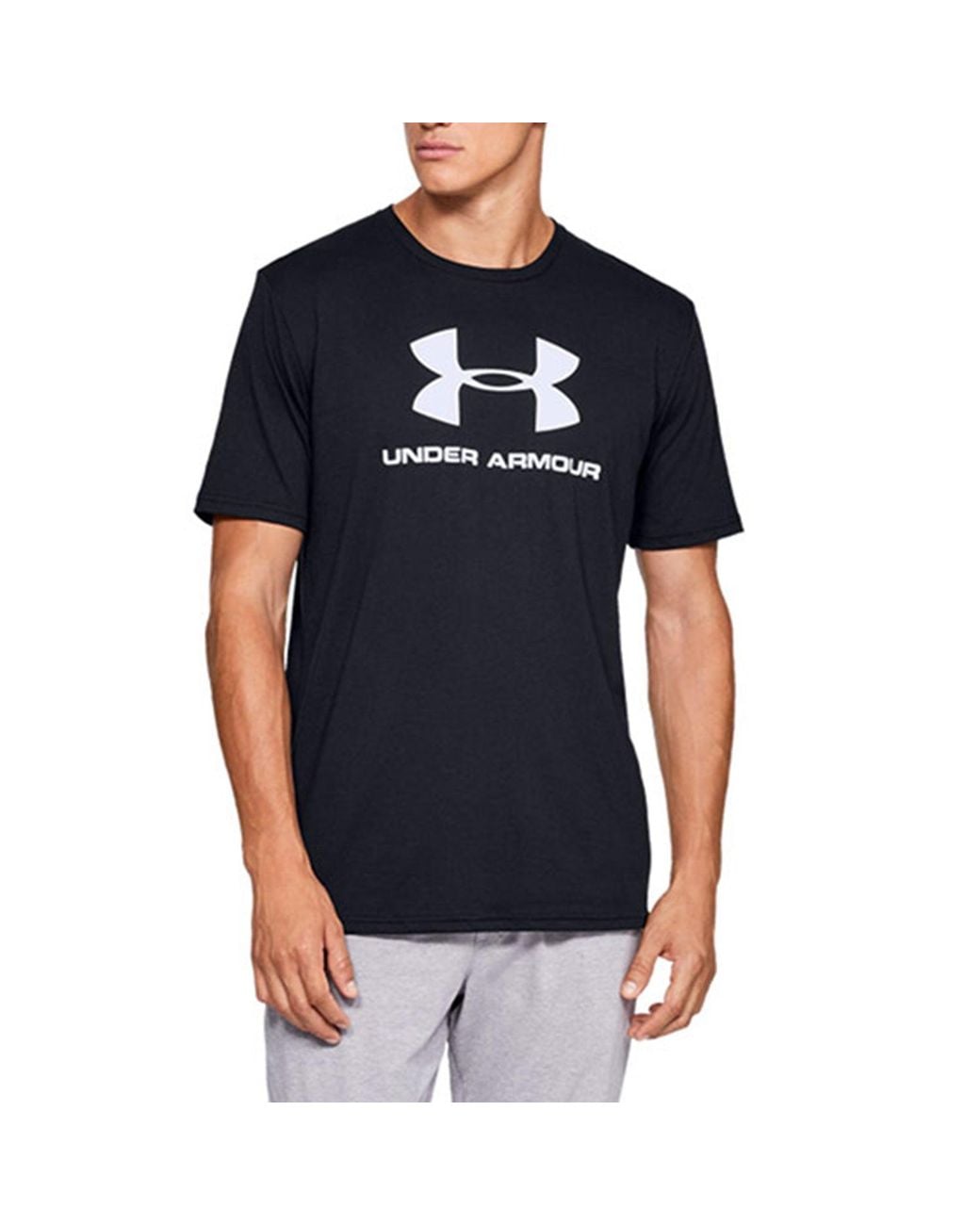 Under Armour Black Ua Sportstyle Logo Short Sleeve for men
