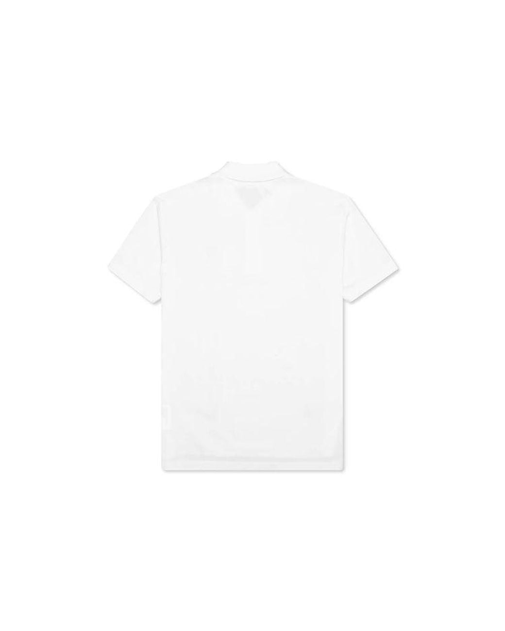 COMME DES GARÇONS PLAY White Polo Emblem for men