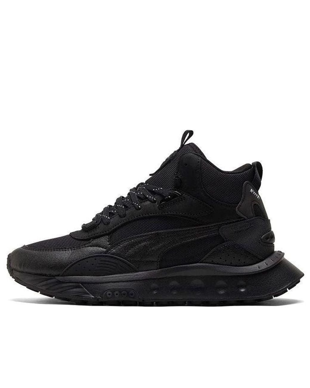 PUMA Black Wild Rider Mid Core Ws for men