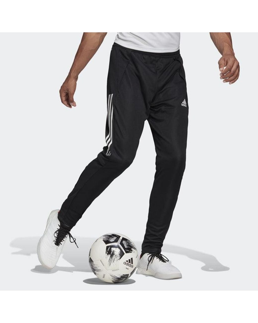 Adidas Black Knitted Casual Sports Running Long Pants for men