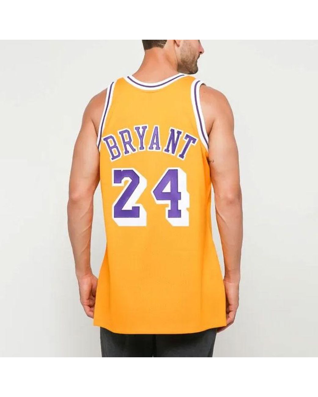 Mitchell & Ness Orange Nba Los Angeles Lakers 2007/08 Authentic Jersey 'Kobe Bryant 24' for men