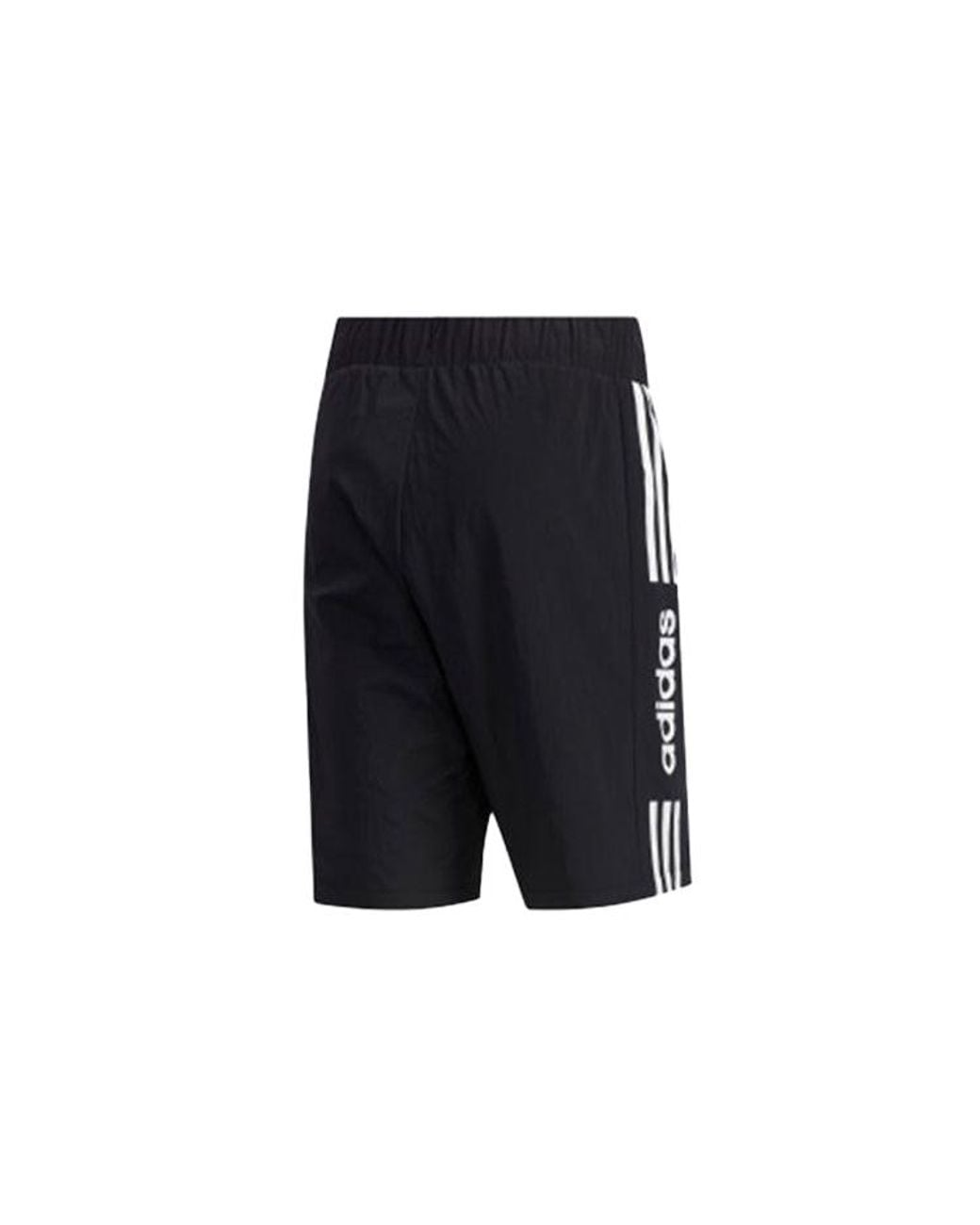 Adidas Blue Neo Side Stripe Logo Woven Shorts for men