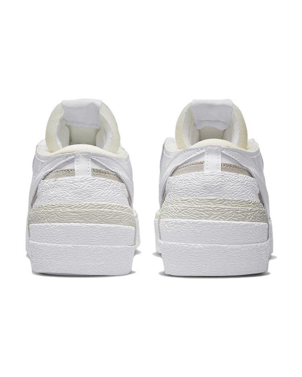 Nike White X Sacai Blazer Low Patent' for men